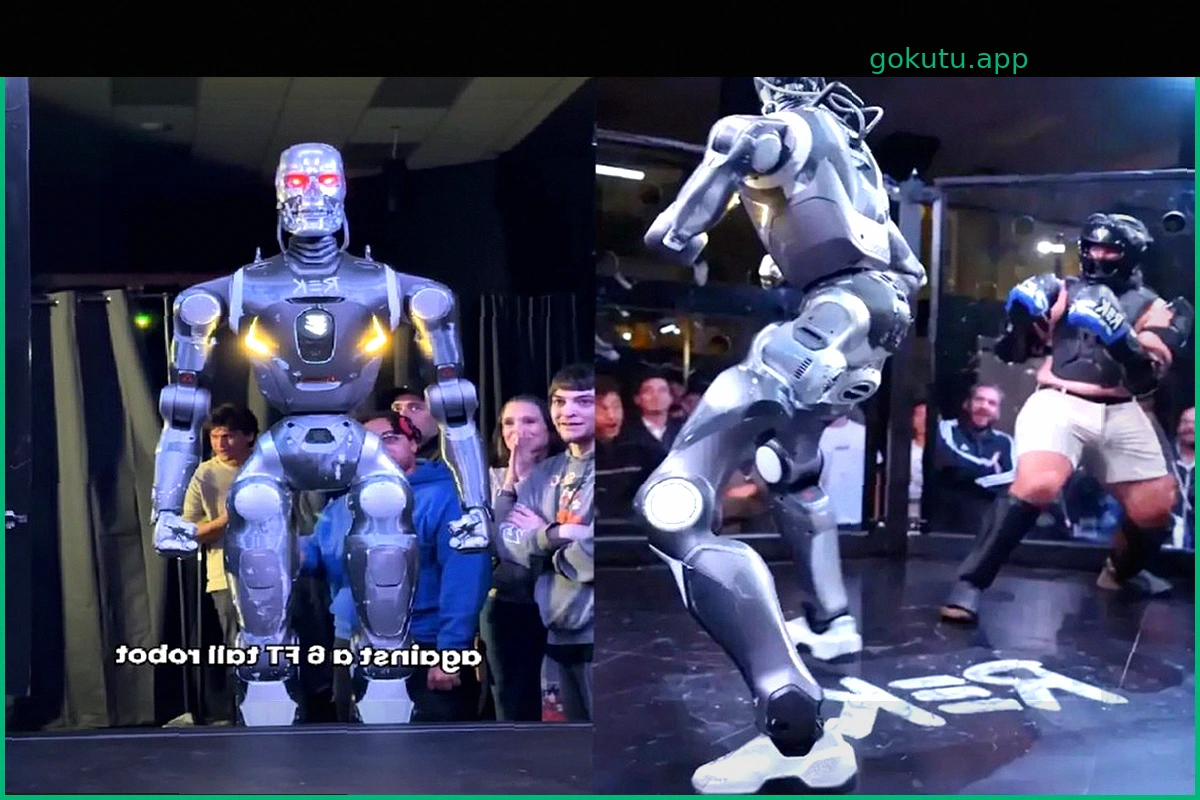 Influencer Fights Terminator-Style Robot in MMA Match