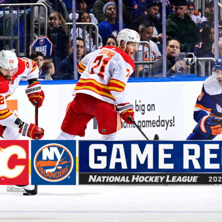 Calgary Flames Defeat New York Islanders 4-3 in Overtime