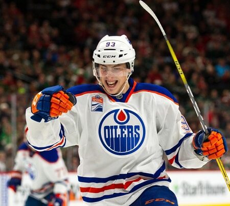 Nugent-Hopkins Hat Trick Propels Oilers Over Kraken