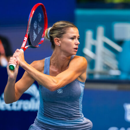 Former tennis star Camila Giorgi who quit to become lingerie model before mysteriously disappearing resumes old career