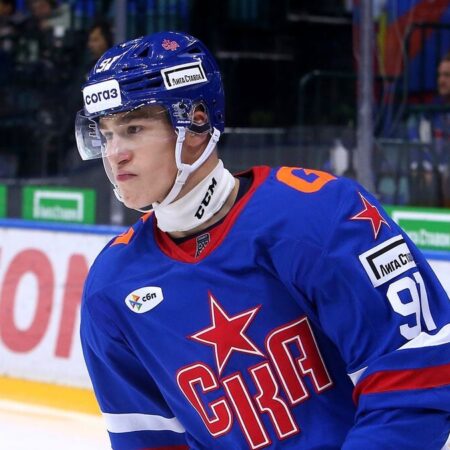 Ivan Demidov Skates with Newhook and Armia Before Game