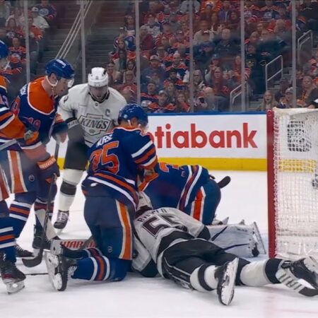 Darnell Nurse Faces NHL Hearing for Cross-Check on Kings’ Byfield