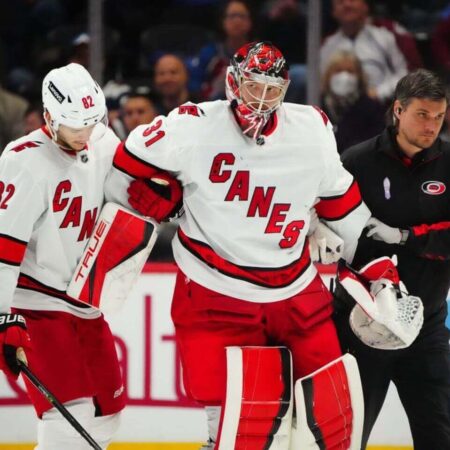 Hurricanes Goaltender Frederik Andersen Injured During Game 4 Against Devils