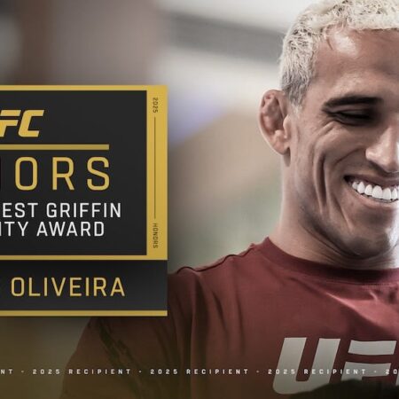 Charles Oliveira Named 2025 Forrest Griffin Community Award Recipient
