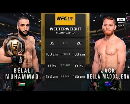 Jack Della Maddalena confident he can beat Belal Muhammad at UFC 315: ‘I think I’m a better MMA fighter than him’