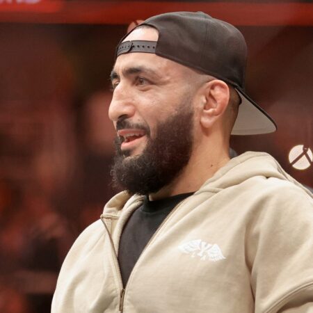 Kamaru Usman on Belal Muhammad: ‘You probably have to have security’ backstage with us at UFC event