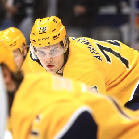 Sharks sign forward Egor Afanasyev to one-year, $800K contract