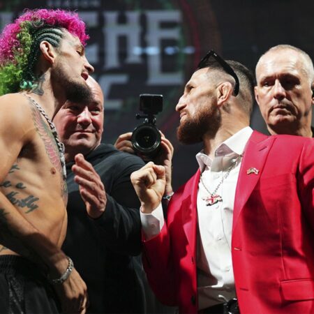 John Wood plans to warn referee about Sean O’Malley’s coach at UFC 316 but ‘feel free to talk to Merab Dvalishvili all you want’