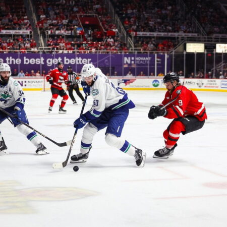 Disallowed Overtime Goal Haunts Checkers in Calder Cup Game 1 Loss to Canucks