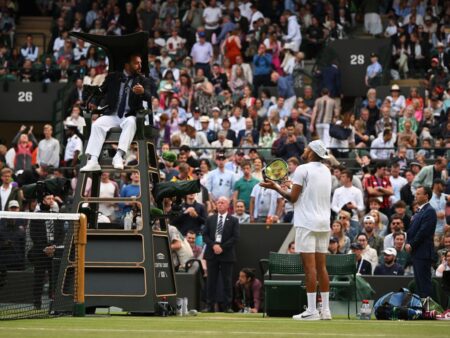 ‘I’ve never seen that’ – BBC commentator shocked as umpire warns star in Brit’s Wimbledon match