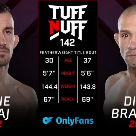 Diego Brandao explains why he wore Alex Pereira custom shorts in Tuff-N-Uff title fights