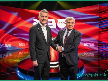 Joan Laporta and Victor Font clash in fiery last debate before Barcelona President is elected