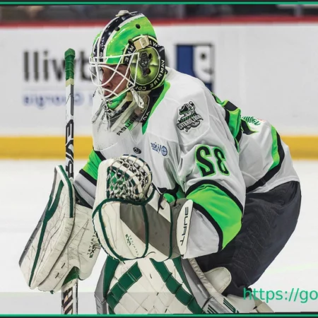 Savannah Ghost Pirates’ Vinnie Purpura Named Warrior Hockey ECHL Goaltender of the Week