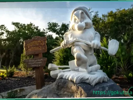 Grumpy’s Gauntlet Statue Adds Whimsy to Disney’s Magnolia Golf Course